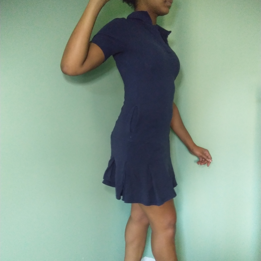 Women's sage navy blue tennis/golf dress - Picture 2 of 9